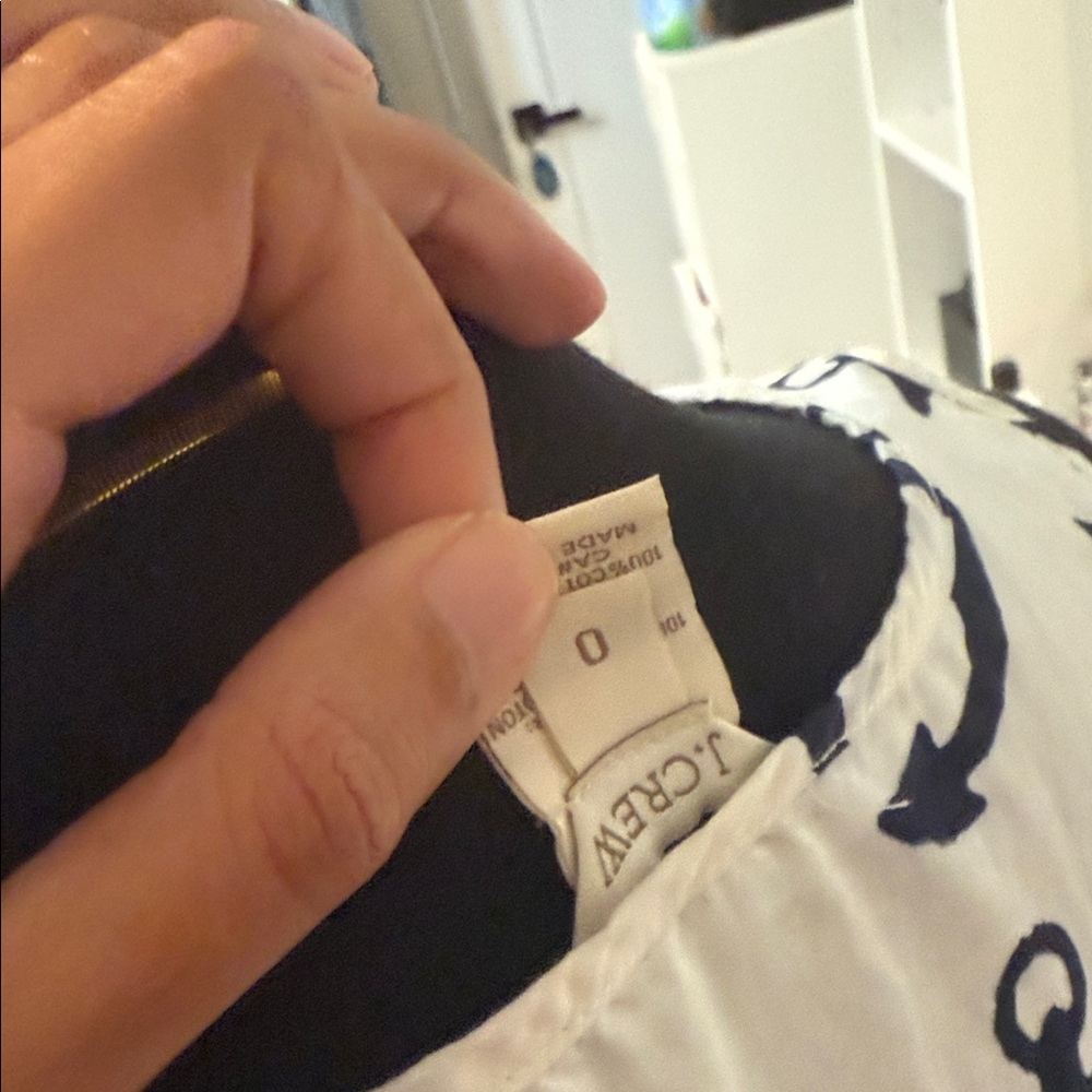 J. Crew White and Black Anchor Mini Dress - Picture 5 of 6